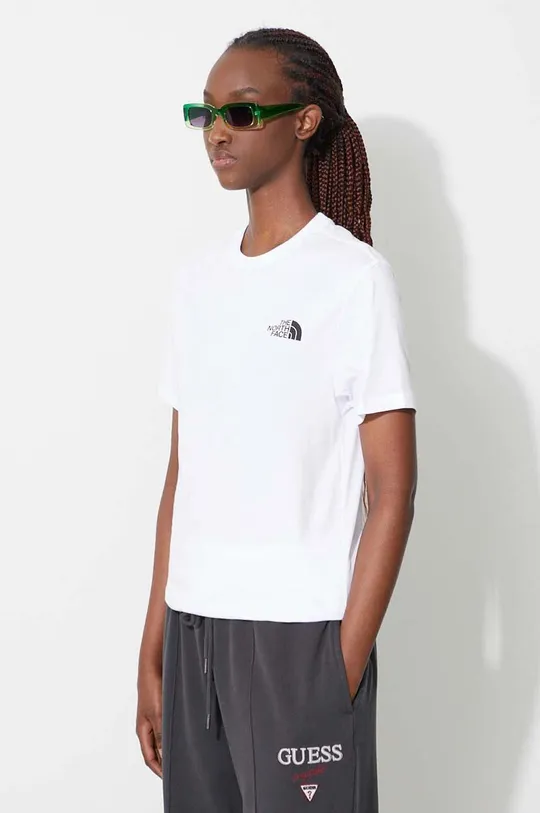 szary The North Face t-shirt bawełniany Simple Dome Tee