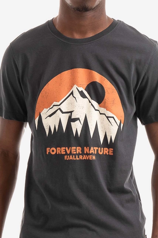 granatowy Fjallraven t-shirt bawełniany Nature