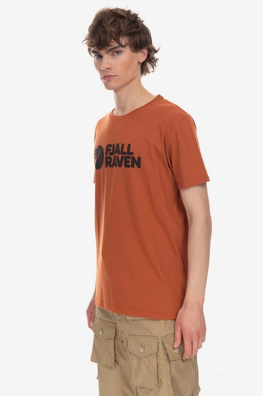 oranžová Tričko Fjallraven Fjallraven Logo Unisex