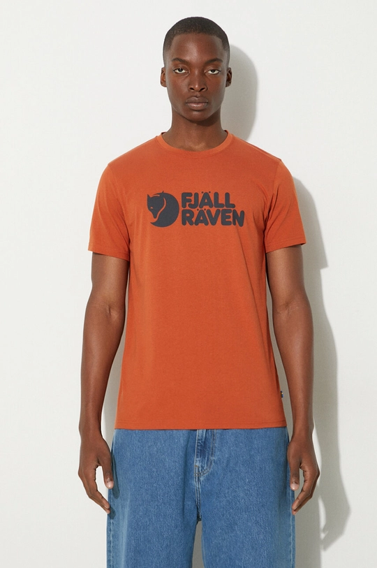 Tričko Fjallraven Fjallraven Logo F87310.243 oranžová SS24