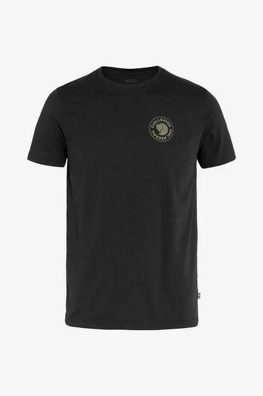 Majica kratkih rukava Fjallraven 1960 Logo crna