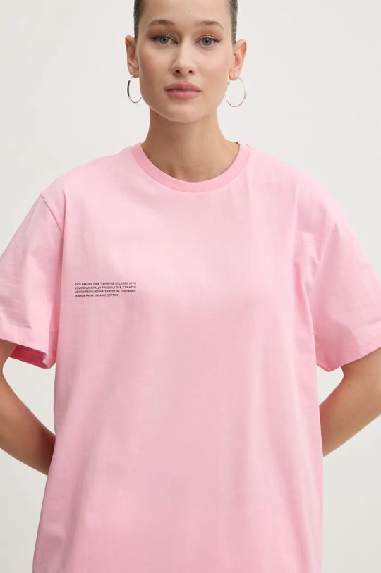 Pangaia cotton t-shirt pink 10000287