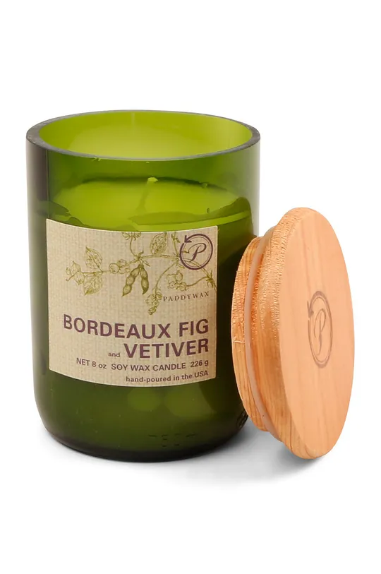 többszínű Paddywax illatgyertya szójaviaszból Bordeaux Fig & Vetiver 226 g Uniszex