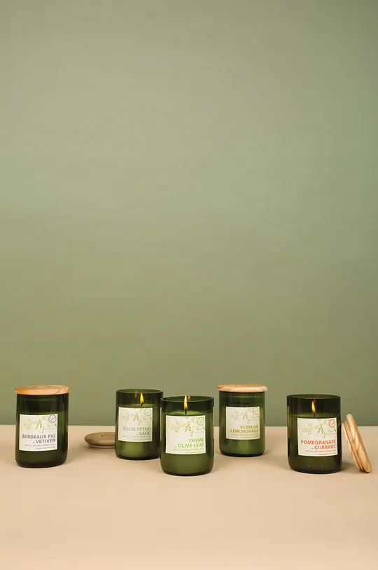 Paddywax Mirisna svijeća od sojinog voska Bamboo & Green Tea 226 g  Drvo, Staklo