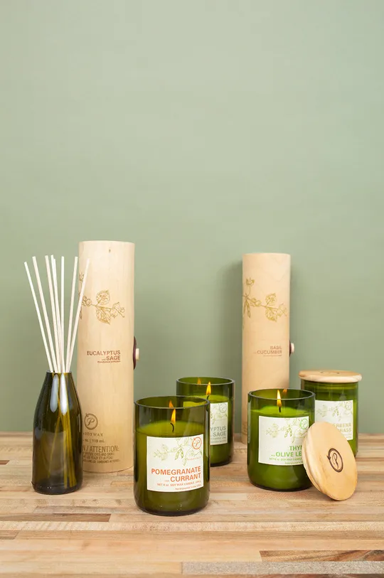Paddywax aroma diffúzor Bamboo & Green Tea 118 ml  fa, üveg