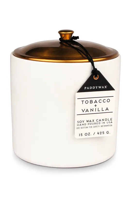 többszínű Paddywax illatgyertya szójaviaszból Tobacco & Vanilla 425 g Uniszex