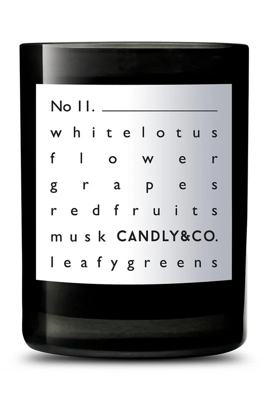 czarny Candly świeca zapachowa sojowa No. 11 White Lotus & Musk Unisex