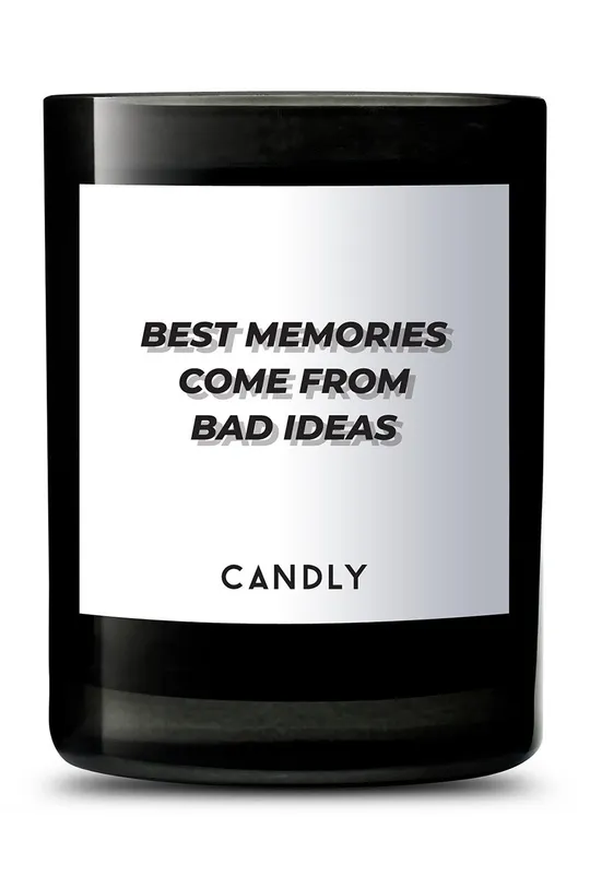 μαύρο Candly Αρωματικό κερί σόγιας Best memories 250 g Unisex