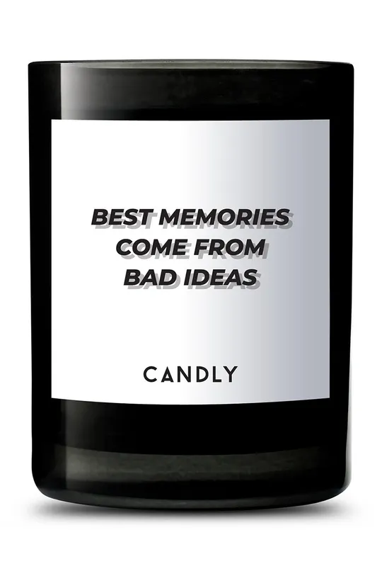 czarny Candly świeca zapachowa sojowa Best memories 250 g Unisex