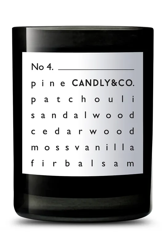 μαύρο Candly Αρωματικό κερί σόγιας No. 4 Pinia & Paczuli Unisex