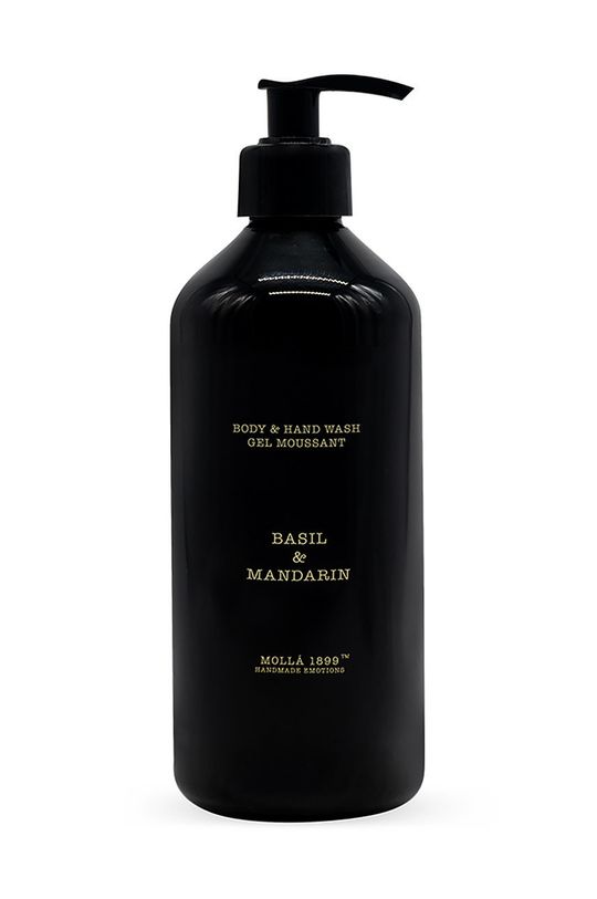 czarny Cereria Molla mydło w płynie Basil & Mandarin 500 ml Unisex