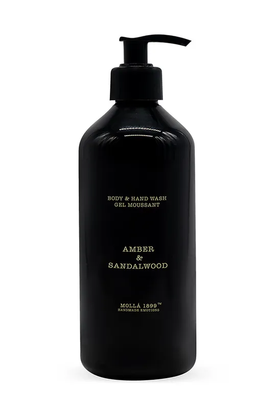 czarny Cereria Molla mydło w płynie Amber & Sandalwood 500 ml Unisex
