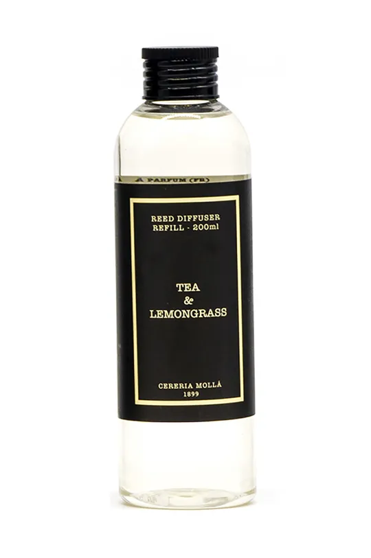 transparentny Cereria Molla zapas do dyfuzora zapachowego Tea & Lemongrass 200 ml Unisex
