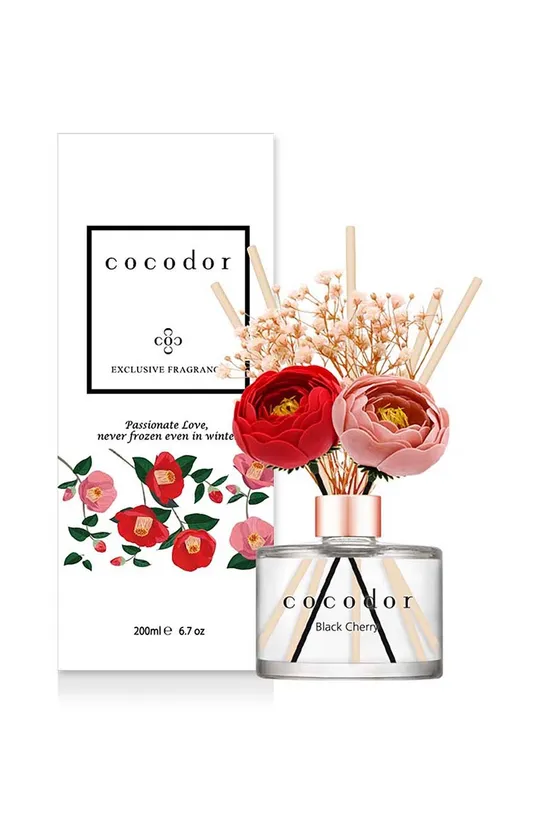 Cocodor aroma diffúzor Camellia Black Cherry  üveg, bambusz
