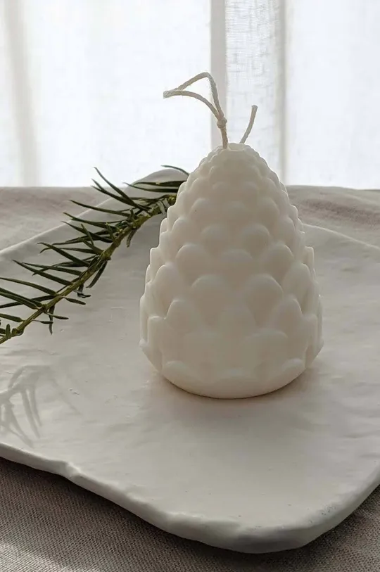 Bella Bulba świeca sojowa christmas pine biały