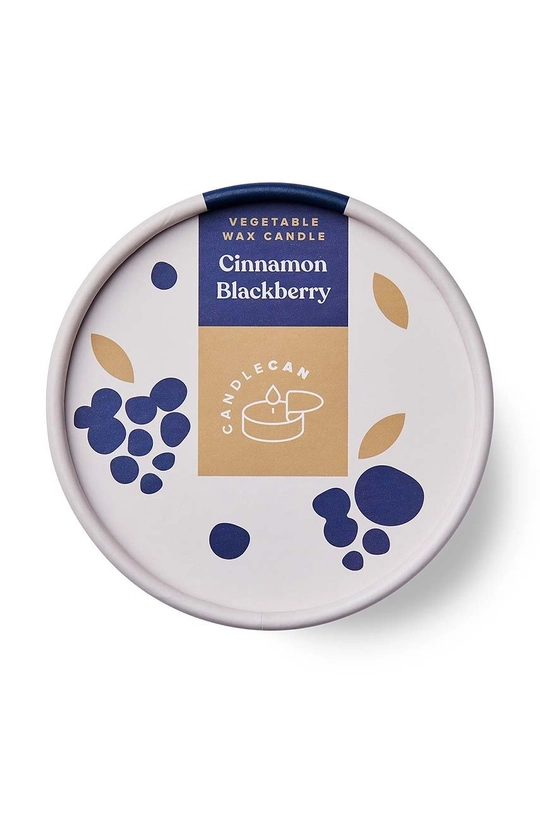 Αρωματικό κερί CandleCan Cinnamon Blackberry  Μέταλλο, χαρτόνι, Φυτικό κερί, Βαμβακερό νήμα