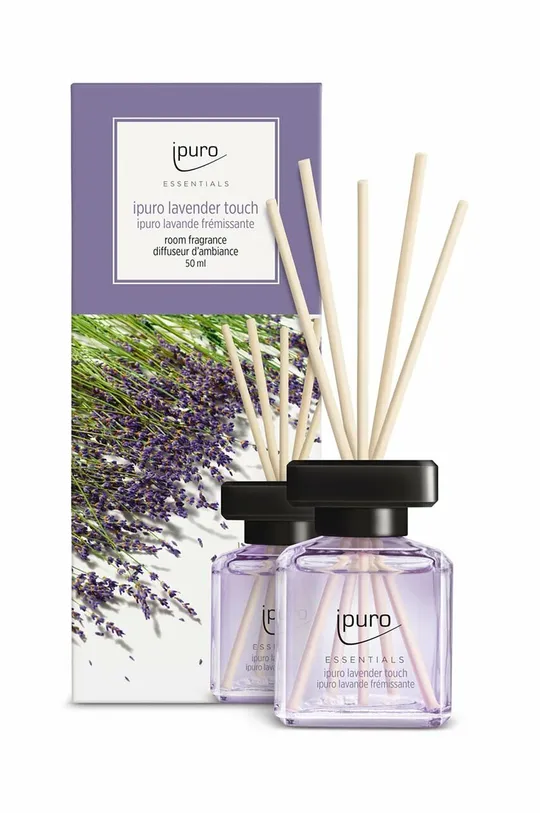 Ipuro dyfuzor zapachowy Lavender Touch 50 ml Szkło, Bambus