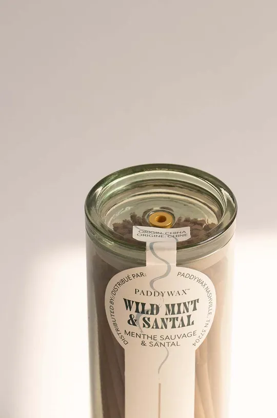 Paddywax füstölő készlet Wild Mint & Santal 100-pack  fa, üveg