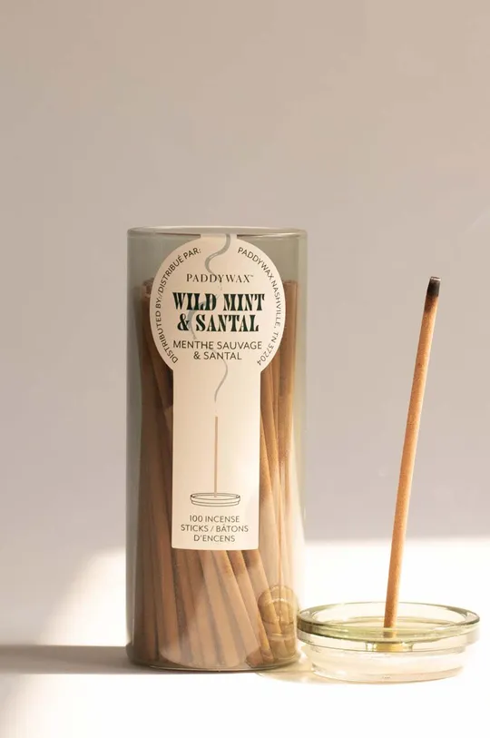 többszínű Paddywax füstölő készlet Wild Mint & Santal 100-pack