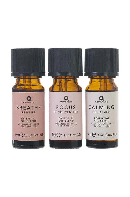 viacfarebná Sada esenciálnych olejov Aroma Home Mindfulness Essential Oil Blend 3-pak Unisex