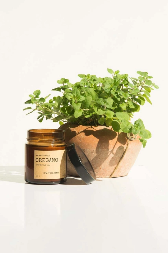 Really Nice Things set di candele profumate Tomato Leaf & Oregano 2 x 100 g pacco da 2 Vetro, Plastica, cera