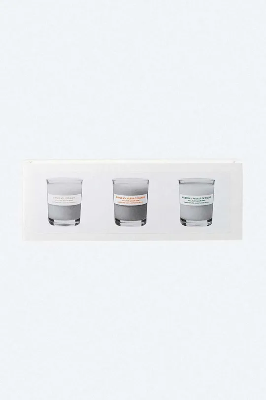 Комплект ароматизирани свещи A.P.C. Coffret Un Quatre (3 броя)  стъкло, парафин, минерален восък