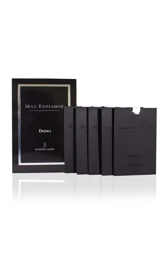 crna Set mirisnih kartica Max Benjamin Dodici 5-pack Unisex