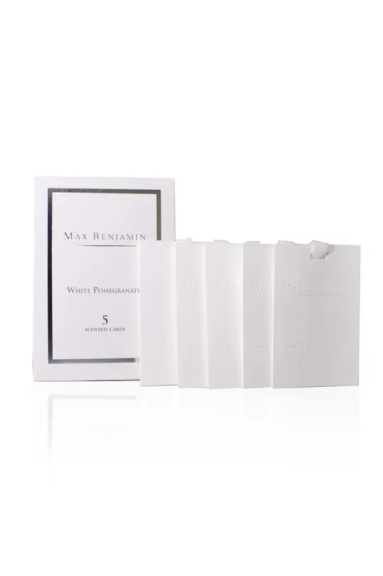 biela Sada vonných kariet Max Benjamin White Pomegranate 5-pak Unisex