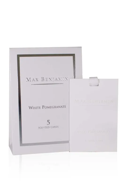Σετ με κάρτες αρωμάτων Max Benjamin White Pomegranate 5-pack λευκό