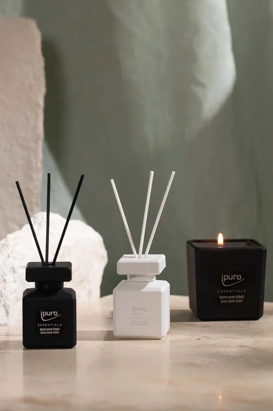 Ipuro aroma diffúzor készlet Pure White/Pure Black 2x50 ml 2 db üveg, bambusz