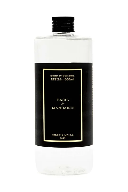 čierna Zásoba pre difuzér vône Cereria Molla Basil & Mandarin 500 ml Unisex