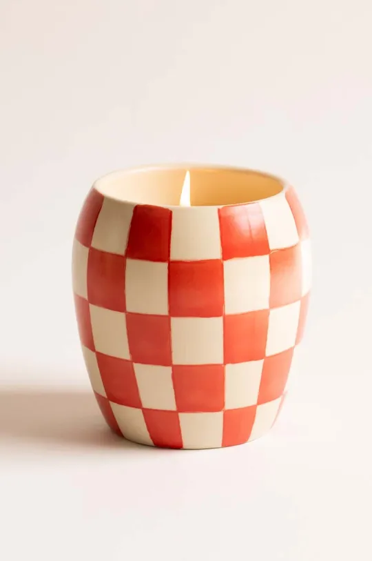 Ароматична соєва свічка Paddywax Checkmate Rose & Santal 311 g барвистий