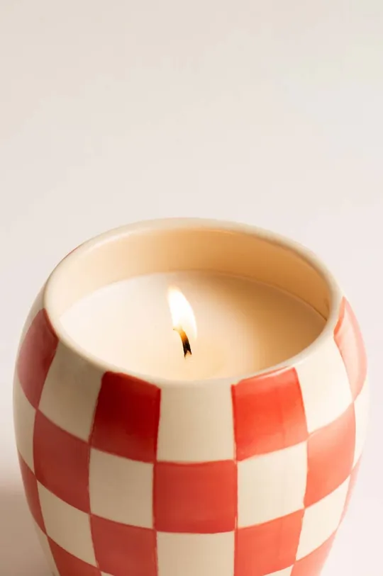 Dišeča sojina sveča Paddywax Checkmate Rose & Santal 311 g Keramika, Sojin vosek