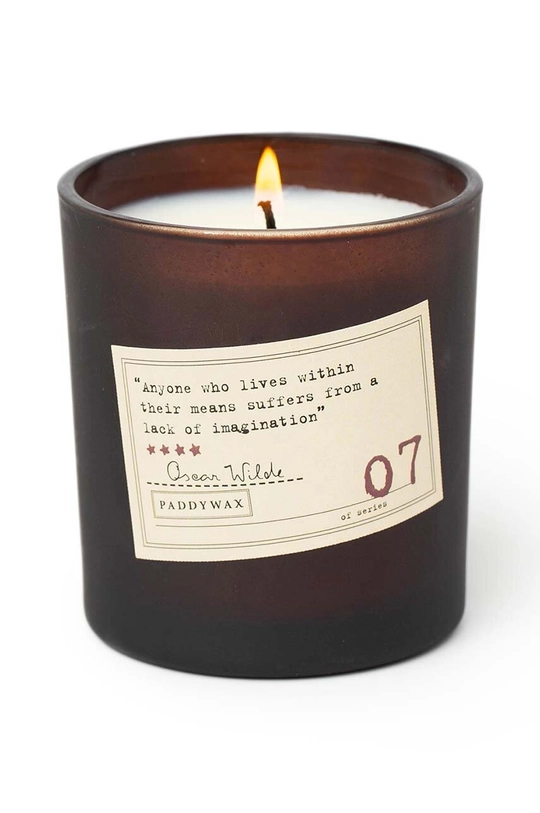 tyrkysová Voňavá sójová sviečka Paddywax Library Oscar Wilde 170 g Unisex