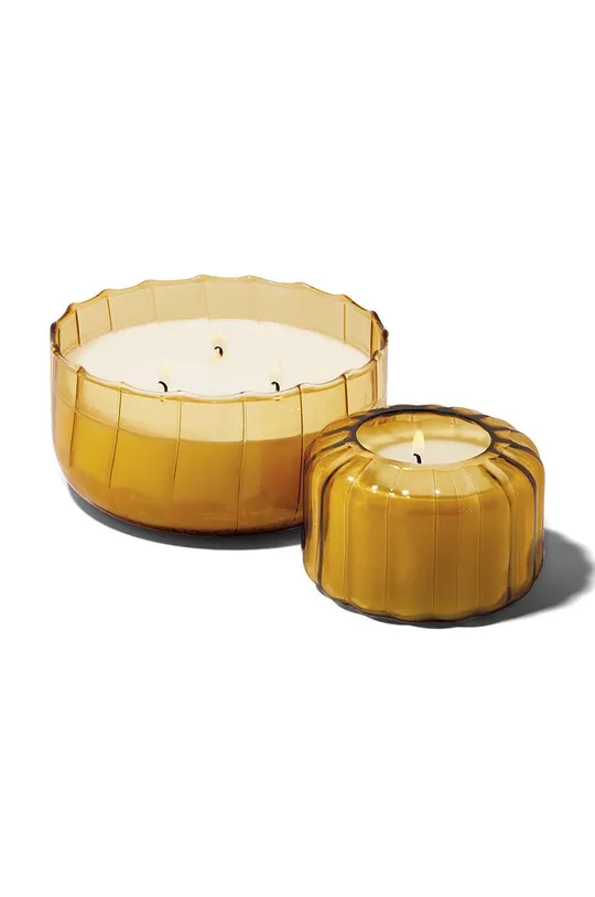 Ароматическая соевая свеча Paddywax Ripple Golden Ember 128 g оранжевый