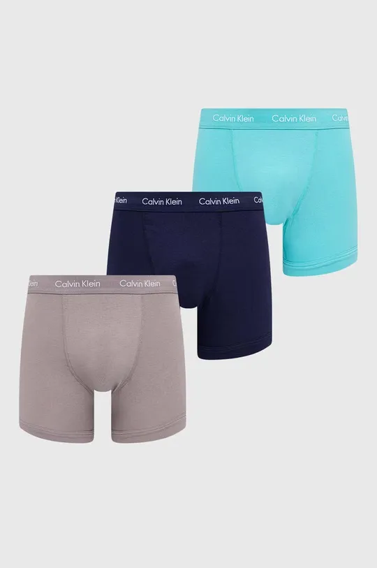 μπλε Μποξεράκια Calvin Klein Underwear 3-pack Ανδρικά