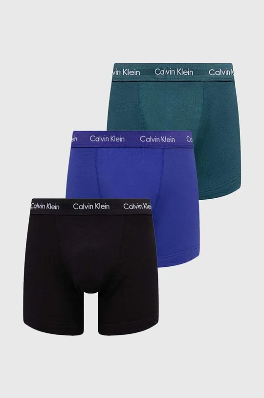 modrá Boxerky Calvin Klein Underwear 3-pak Pánsky