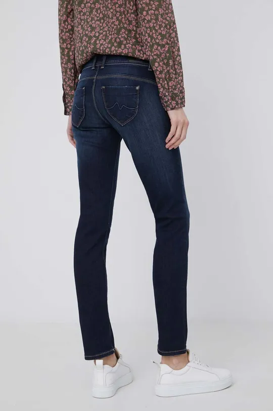 Pepe Jeans τζιν παντελόνι New Brooke  Κύριο υλικό: 84% Βαμβάκι, 2% Σπαντέξ, 14% Πολυεστέρας Φόδρα τσέπης: 35% Βαμβάκι, 65% Πολυεστέρας