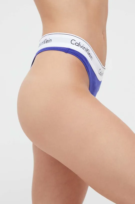 Стринги Calvin Klein Underwear 0000F3786E темно-синій