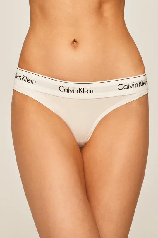 biały Calvin Klein Underwear -  Stringi Damski