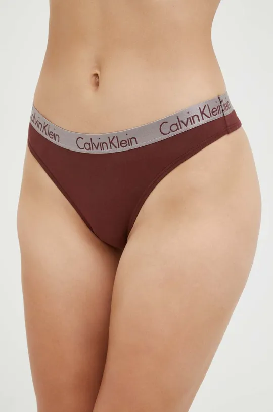 Calvin Klein Underwear Стринги (3-Pack) голубой