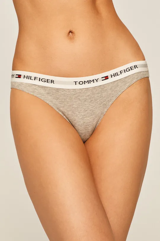szary Tommy Hilfiger - Figi Cotton bikini Iconic Damski