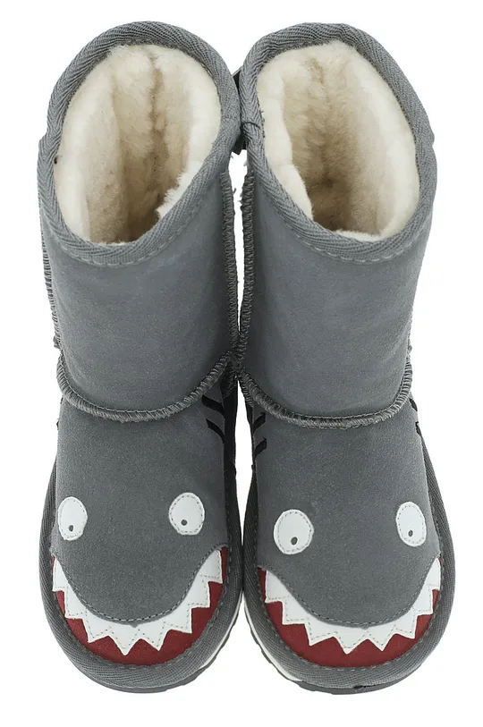 Emu Australia - Дитячі черевики  Shark Putt сірий
