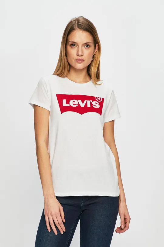 бял Levi's - Тениска Жіночий
