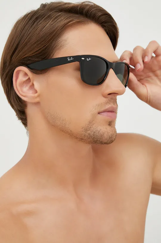 czarny Ray-Ban okulary przeciwsłoneczne NEW WAYFARER Męski