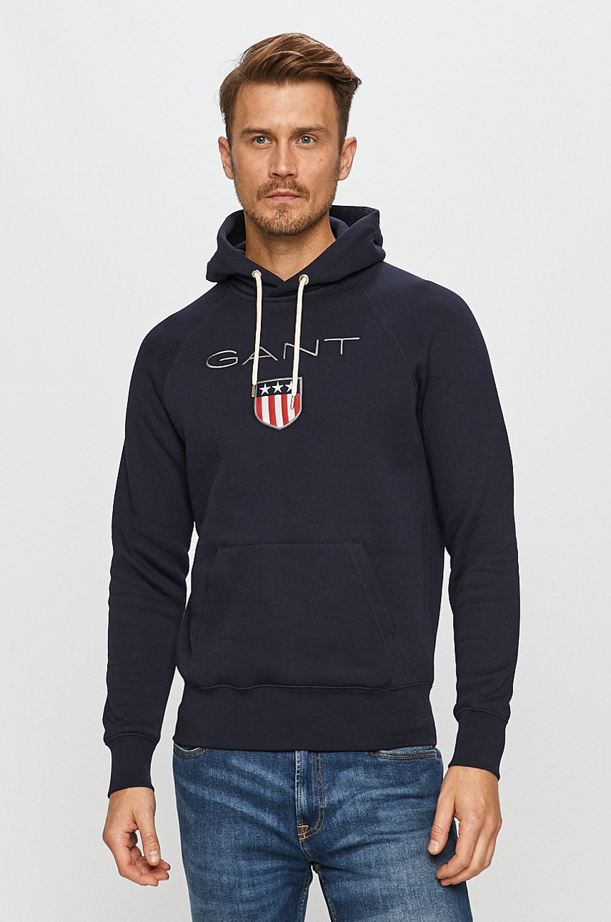 niebieski Gant - Bluza 276310 Męski