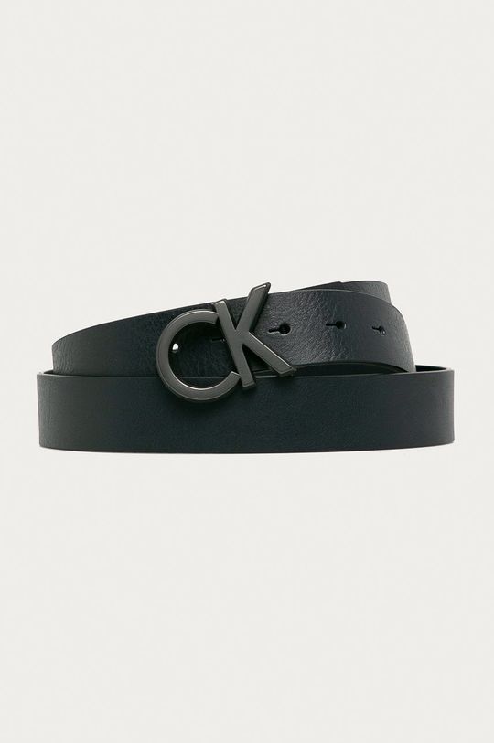 tmavomodrá Calvin Klein Jeans - Kožený opasok Pánsky