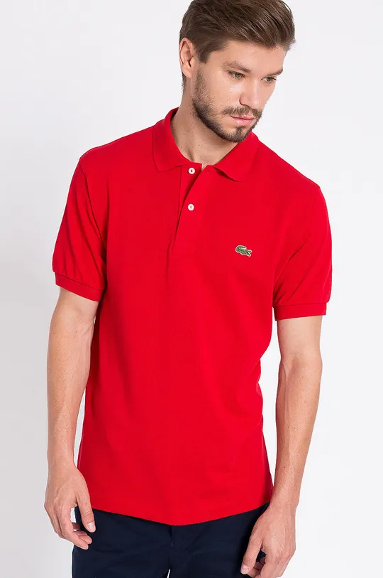 czerwony Lacoste - T-shirt L1212.240 Męski