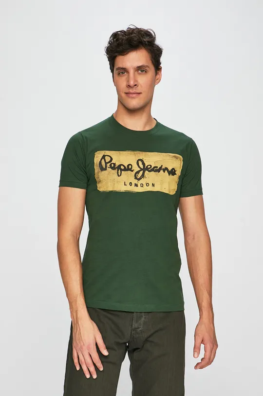 zelená Pepe Jeans - Pánske tričko Charing Pánsky