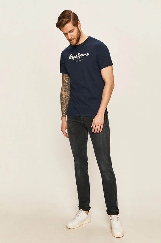 Pepe Jeans - T-shirt granatowy